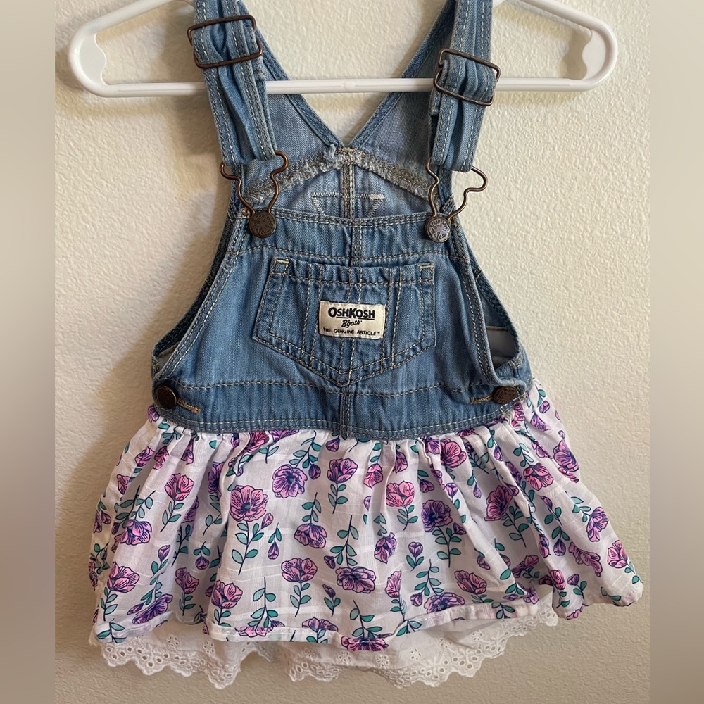 Girls Oshkosh overall dress